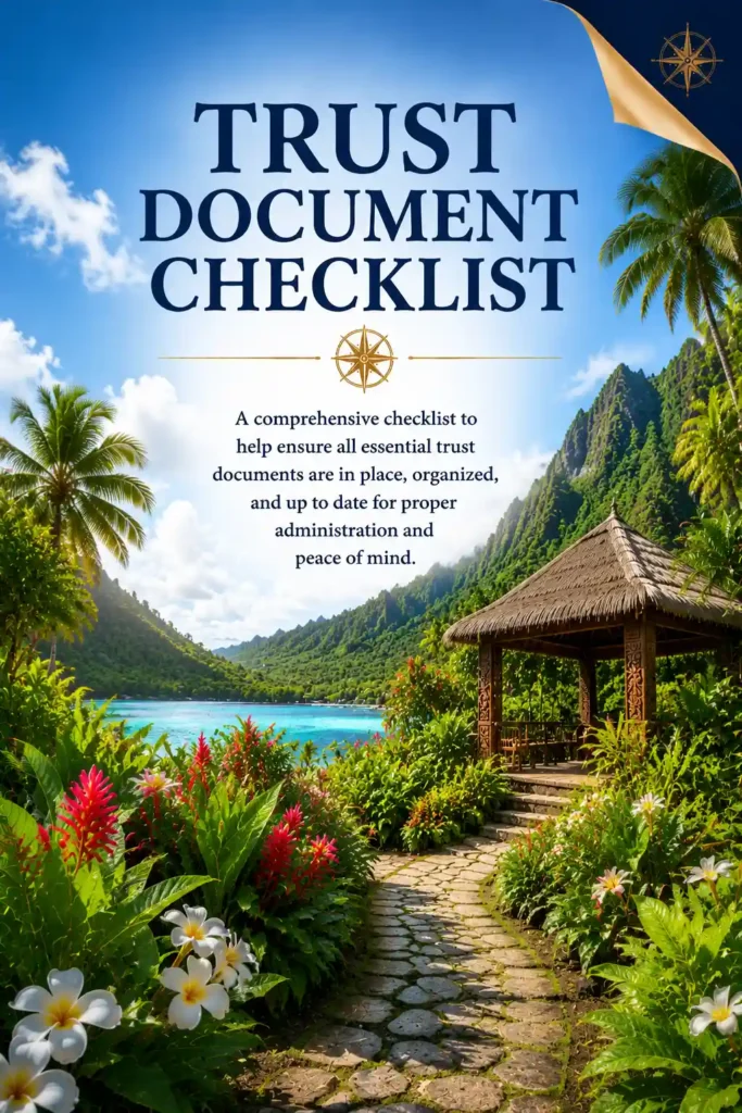 Trust document checklist_converted
